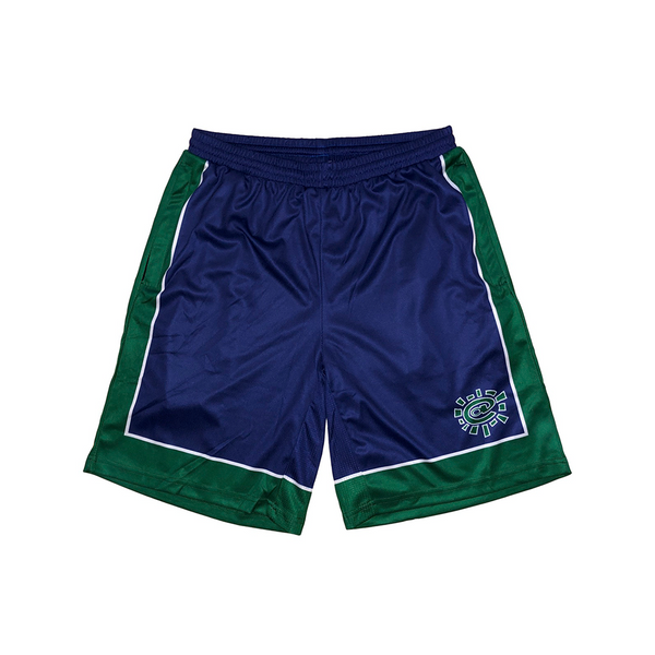 always court short – navy green