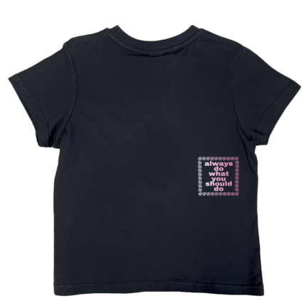 Beach black baby tee