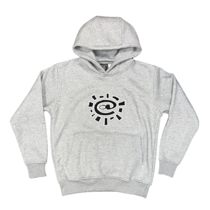 grey @sun embroidered hoodie