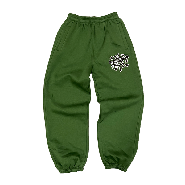 Embroidered green jogger rel@xed