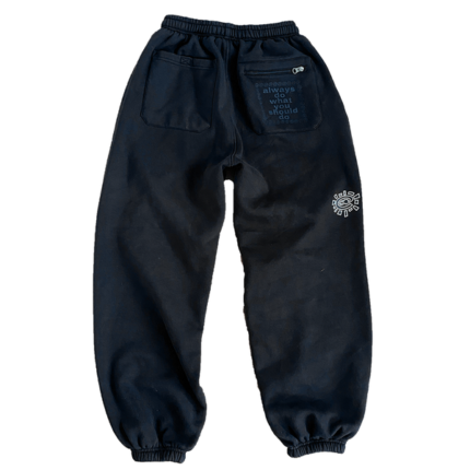 Black rel@xed jogger