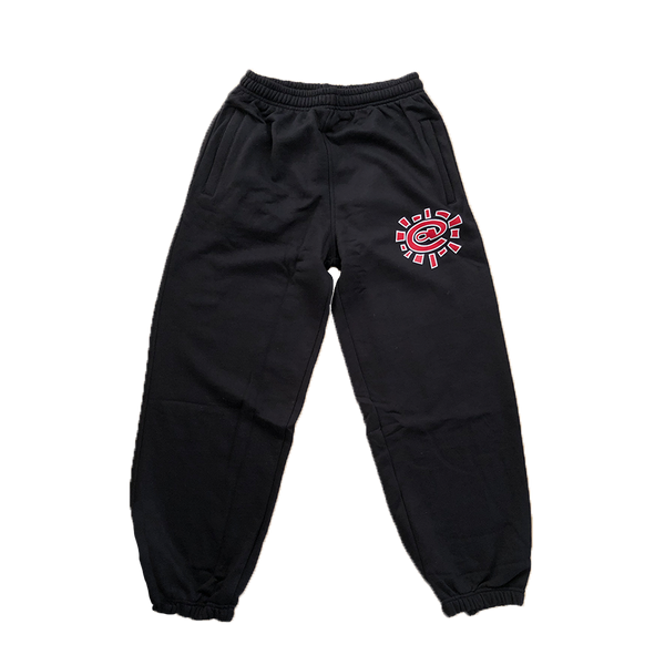 Black rel@xed jogger