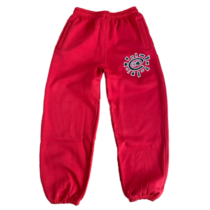 Red jogger rel@xed