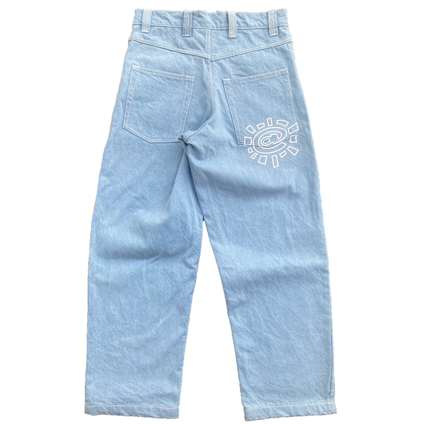 heavy duty unisex denim light blue