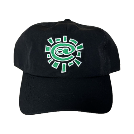 @sun nylon cap – black / green