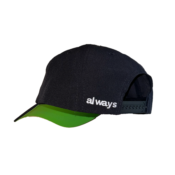 @sun nylon cap – black / green